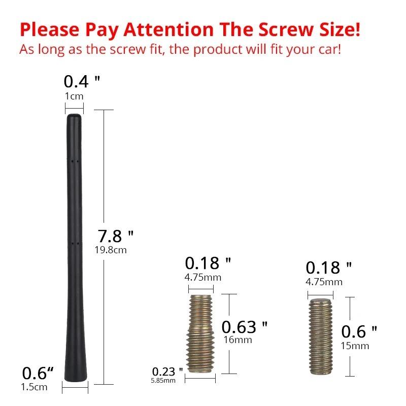 8 inch for VW Golf Car Antenna Roof Mast Whip Stereo Radio FM/AM Signal Aerial Amplified Antenna Mast Whip for Toyota Corolla