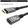 USB4.0 Extension Cable 240W 8K USB C 40Gbps Data Transmission Cable 8K@60Hz Video Cable for Smartphone Laptops