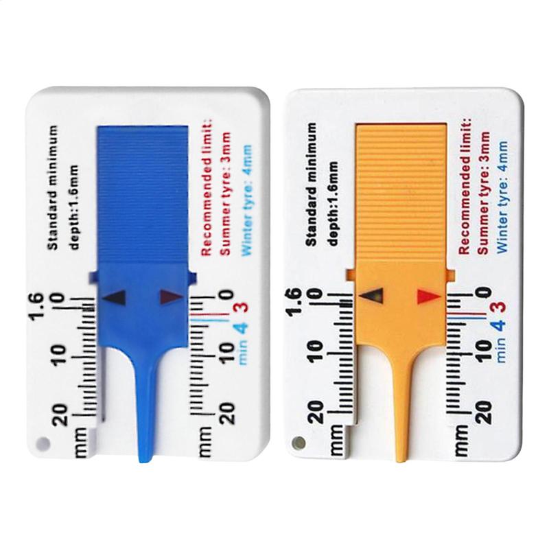 Car Wheel Tire Depth Gauge Tire Tread Depth Measuring Tool 0-20 Mm Tyre Tread Checker Portable Tire Depth Accurate Measurement