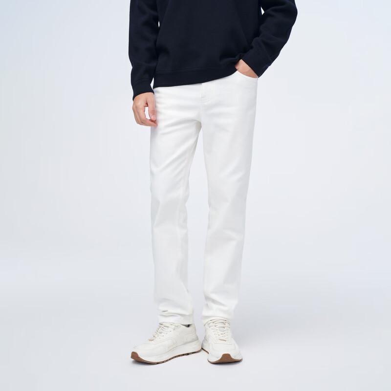 Giovanni Valentino Men's Brushed Straight-Leg Stretch Jeans