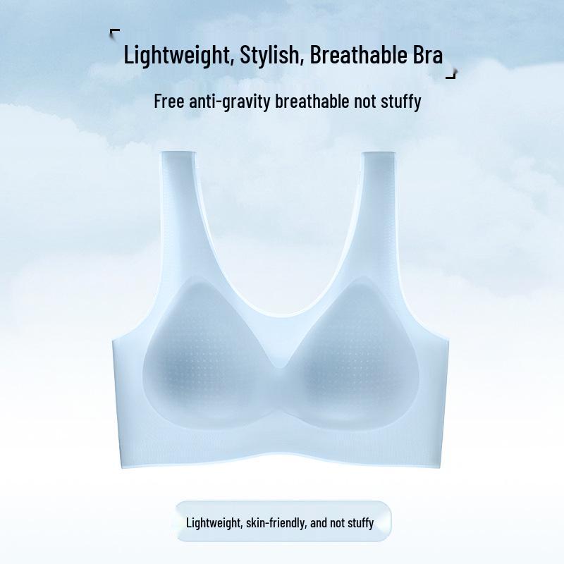 Ultra-Thin Seamless Cooling Ice Silk Push-Up Bra
