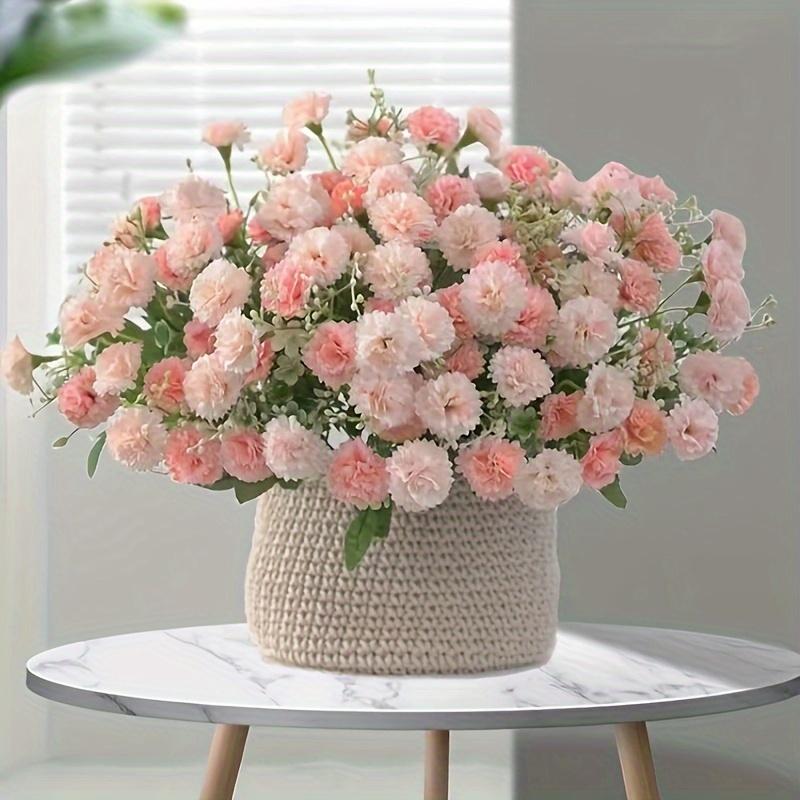 Artificial Flowers Silk Embroidered Ball Home Festival Party Living Room Vase Table Decora Wedding Diy Gifts Box Bridal Bouquet
