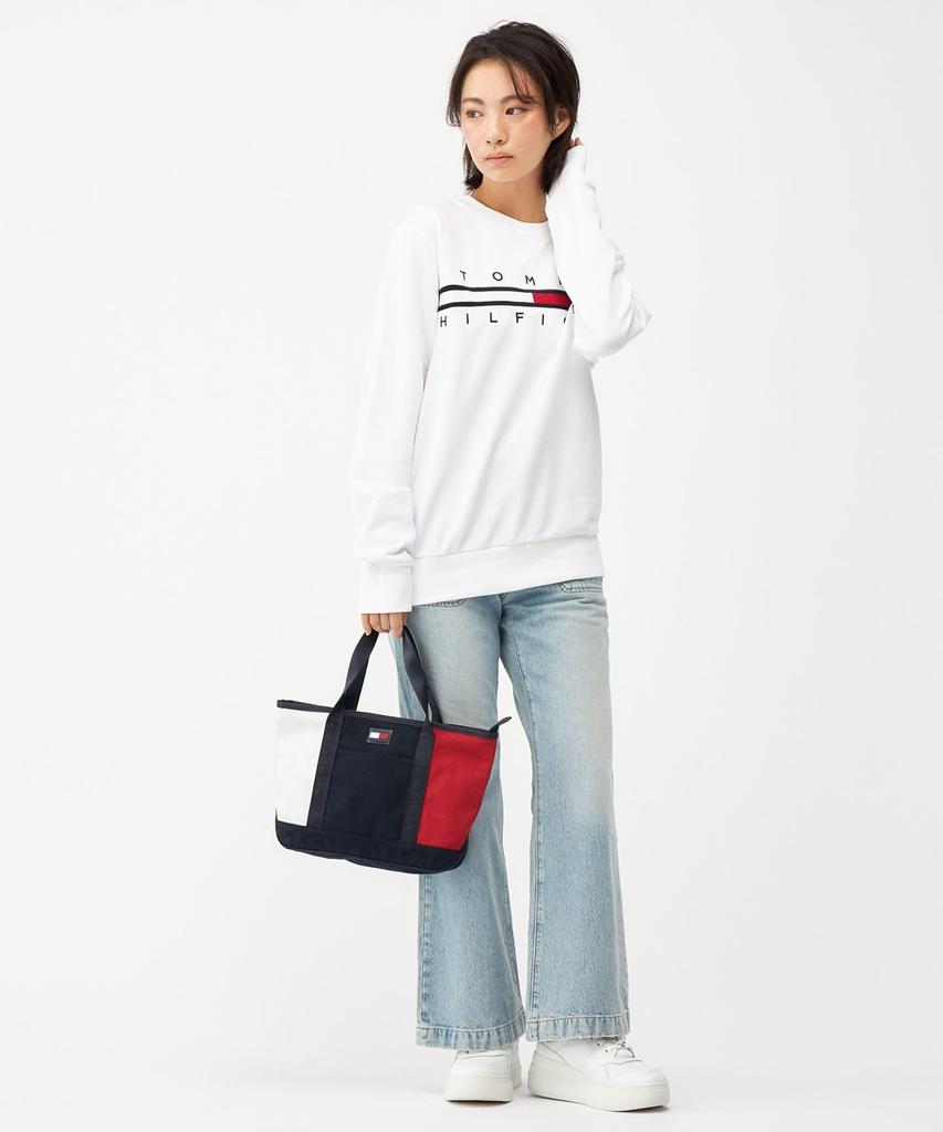 Tommy Hilfiger [Online Exclusive] Small Canvas Tote Bag 69J2863 NS Navy