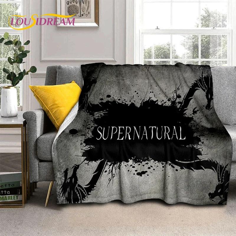 3D Latest Supernatural Dean Sam Soft Flannel Blankets,Throw Blanket Comfortable Blanket for Picnic Beds Sofa Home Bedroom Gift