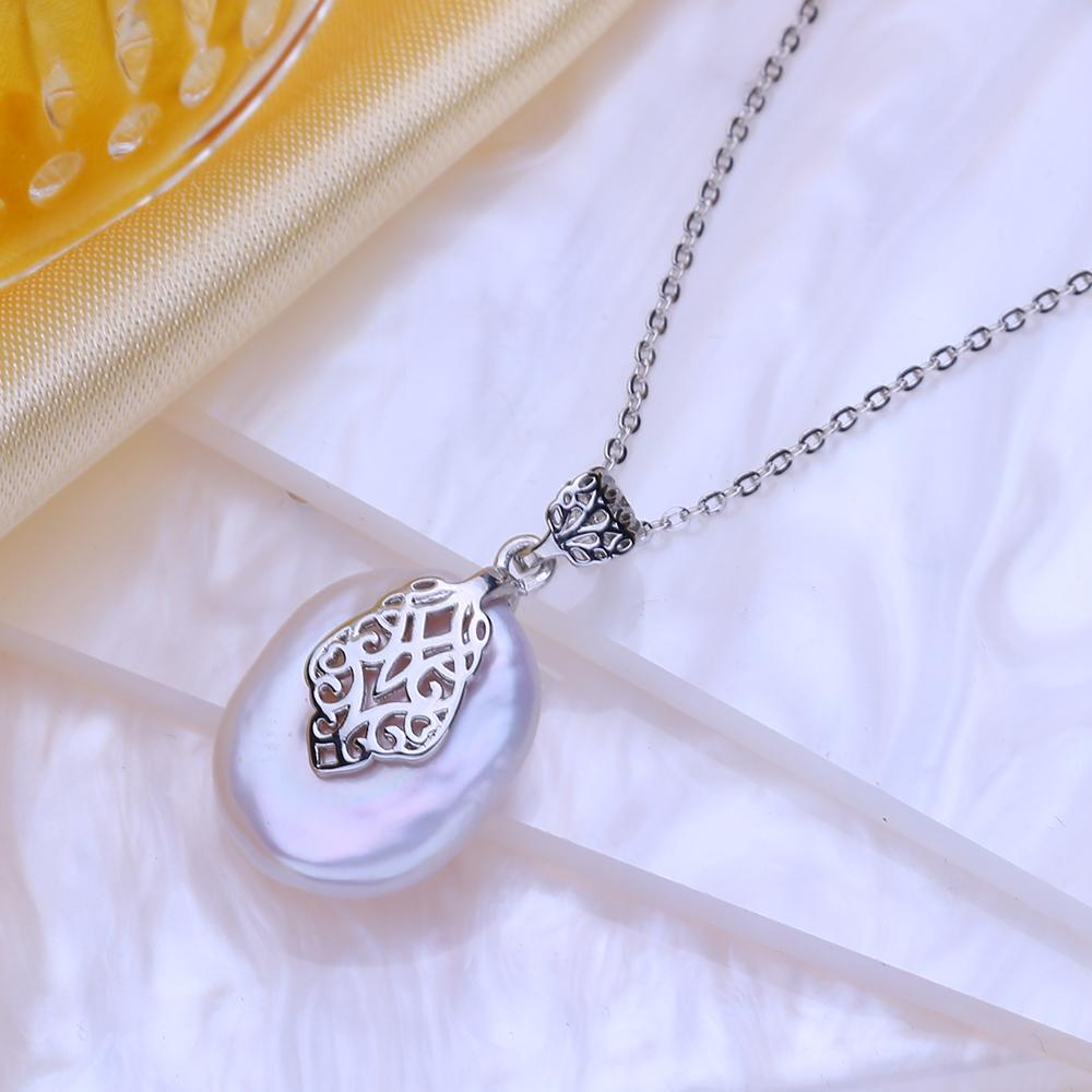Fenasy Baroque Pearl Pendant Jewelry Big Natural Freshwater Pearl Necklace For Women Necklace Pendants