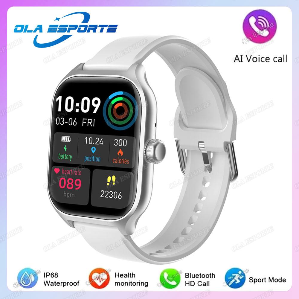 New Smart Watch 2.01" HD Display Bluetooth Call Message Preview Sports Modes DIY Dial Weather Forecast Smartwatch Men Women