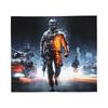 Soldado da Classe Battlefield Jogo BF6 Cobertores de Lã Camuflagem do Exército Manta Criativa para Casa Hotel Sofá 200x150cm Ultra-Macio