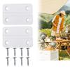 2pcs Replacement Hinges With 8pcs Stainless Screws Parts Kit For Igloo Coolers Insulated Box Hinge Hinge Folding Screw Yard