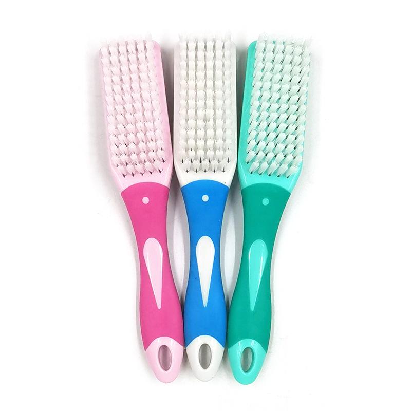 Rubber-coated Handle Soft-bristled Shoe Brush - Multi-functional Household Soft-bristled Shoe Cleaner, Shoe Brush, Household Laundry Brush