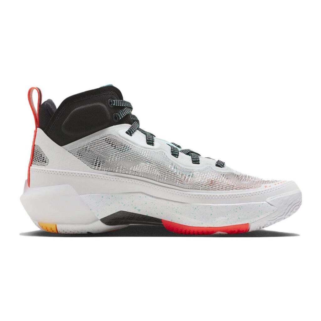 Jordan Air Jordan 37 'Guo Ailun Slip Resistant Anti Kick Cushioning Mid Top Children's Basketball Shoes White Black FJ4495-130
