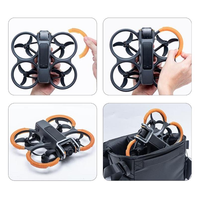 1 Set Anti-collision Protections Sleeve for AVATA 2 Propellers Guard Protective Rings Cover Protectors Bumper Case