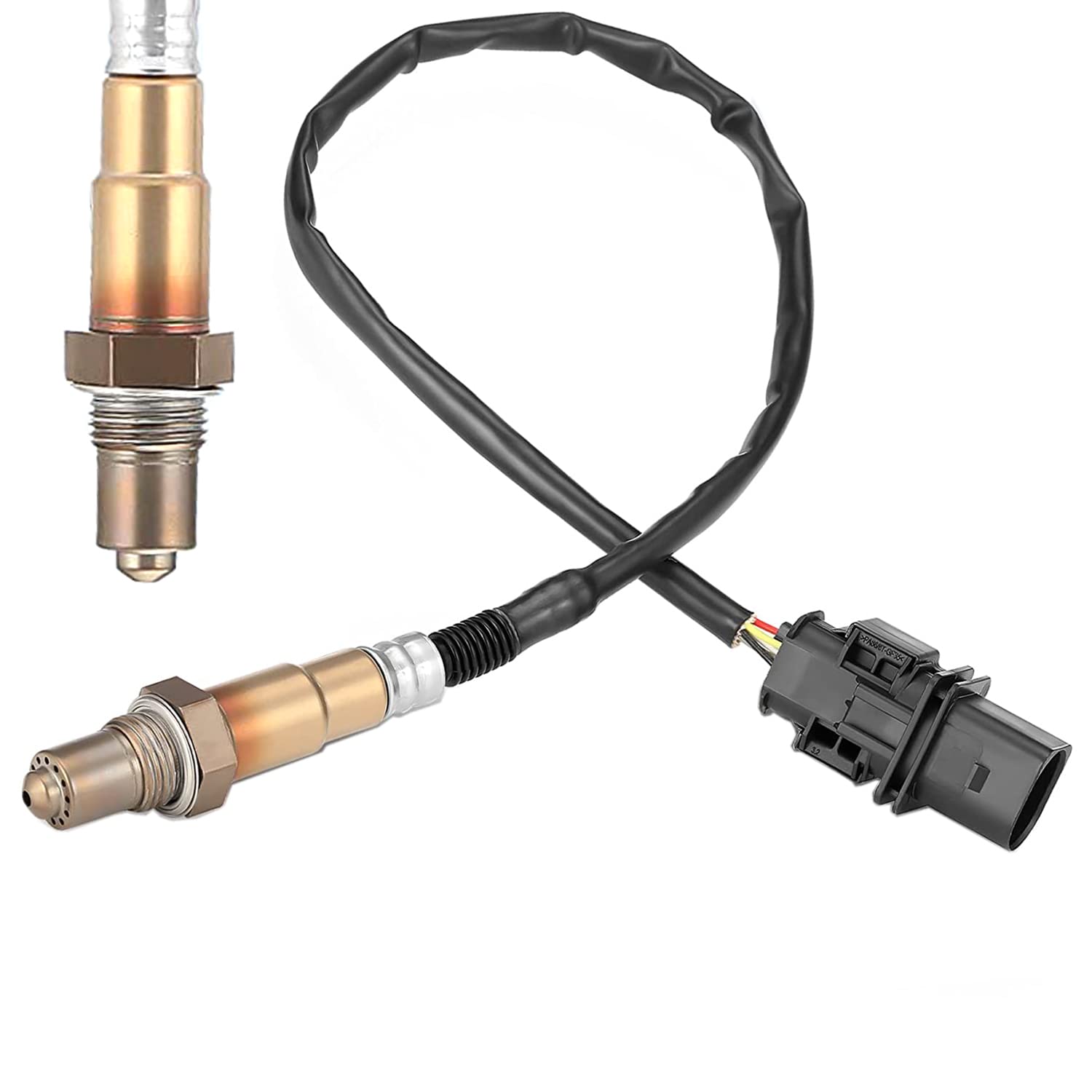 

234-5107 O2 Oxygen Sensor Air Fuel Ratio Upstream Compatible with A3 TT 911 Carrera Eos Jetta Go-lf Passat CC Accent Veloster Expedition Fusion