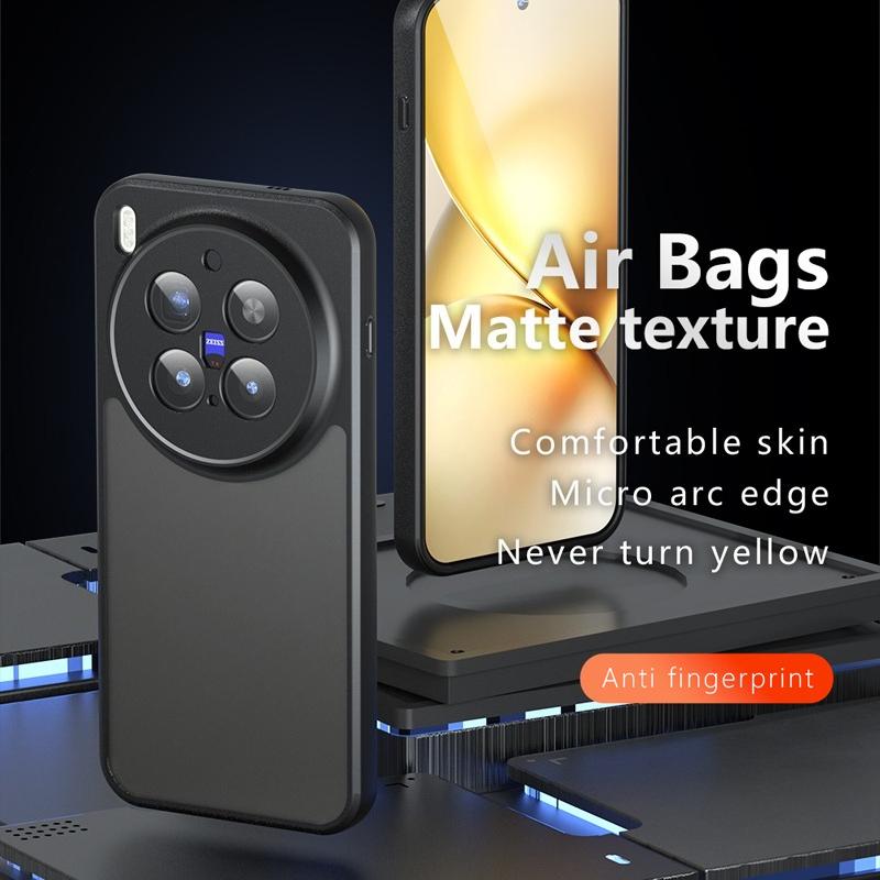 For Vivo X300 X300 Pro Case Shockproof Frosted Skin Feel Matte PC+TPU Anti-fingerprint Transparent Cover For VIVO X 300