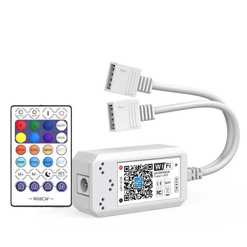 

G Модель Двухрежимный RGBWC Светодиодный Контроллер с WiFi, Bluetooth и Управлением через Приложение