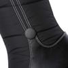 Krazing Pot PU Down Boots Cold-resistant Winter Shoes Med Heels Size 44 Super Size Snow Boots Zipper Round Toe Keep Warm Thigh High Boots