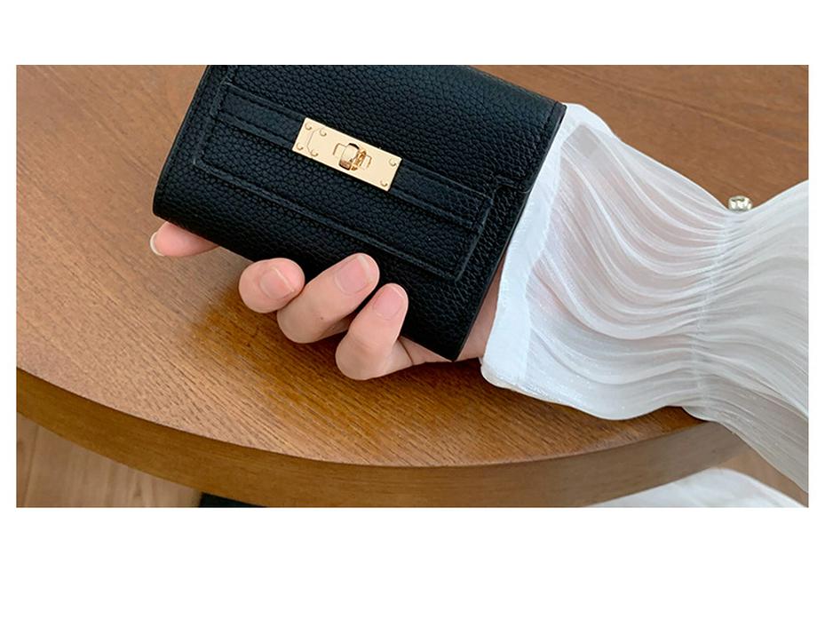 Women's Compact Foldable Wallet - Small Short Handbag.