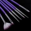 7PCS Professional UV Gel Nail Art Brush Painting Drawing Polish Manicure Tips Tools Liner Dotting Pen Set