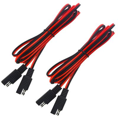 2pcs 1.9M 18AWG SAE-SAE Extension Cable Quick Disconnect Wire Harness for SAE Connector