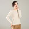 2024 Autumn/Winter Women's Wool Knit Long Sleeve Round Neck Sweater Pullover