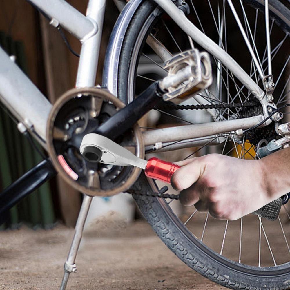 Batch Heads Reversible Ratchet Wrench Tire Pry Bars Bicycle Repair Tool Kit  Bicycle Maintenance