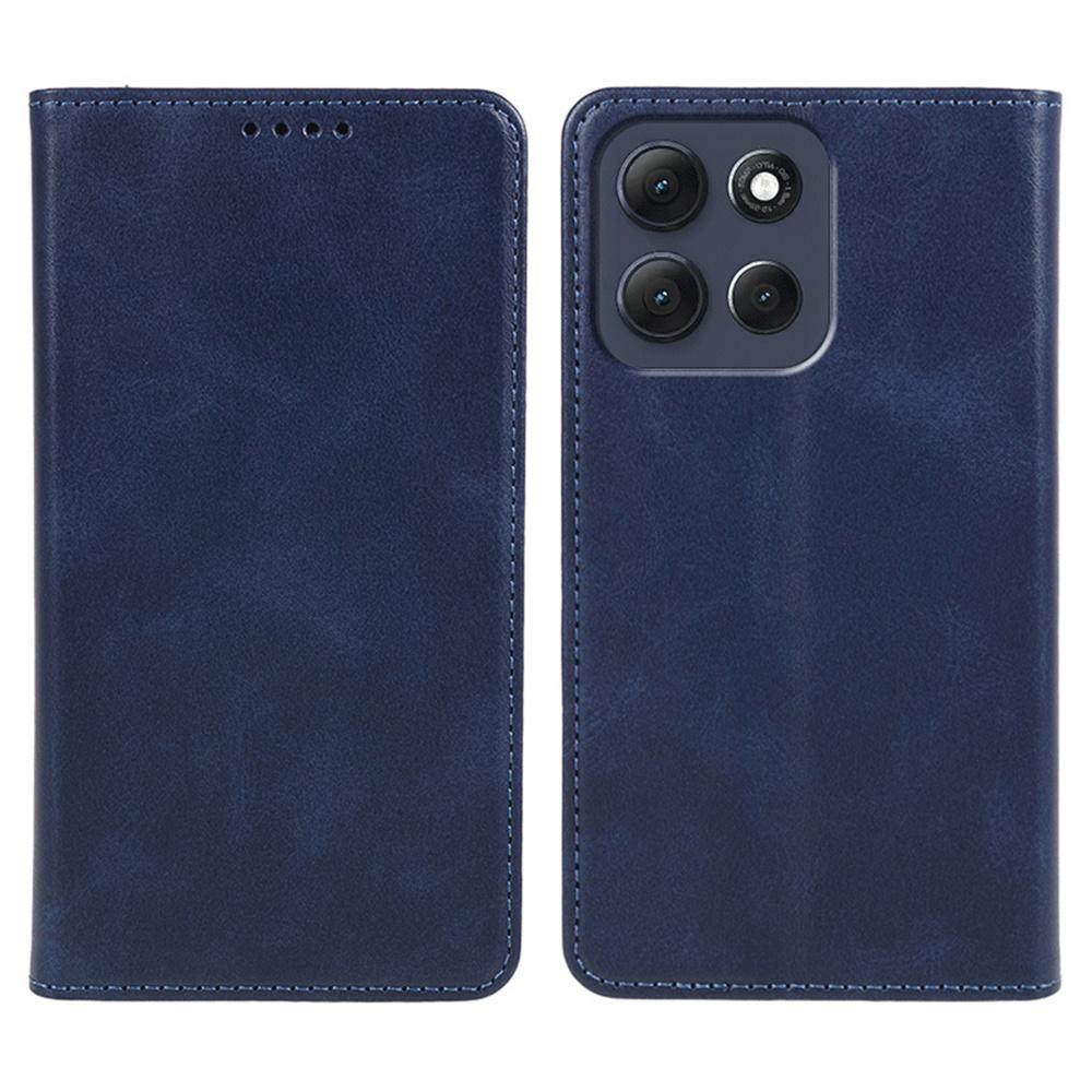 For Motorola Moto G86 5G Case Strong Magnetic PU Leather Phone Cover Calf Texture