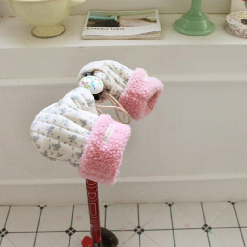 1 Paio di Guanti Morbidi Foderati per Monopattino da Bambino Invernali Caldi Manopole Guanti per Bicicletta Equilibrio Bambini Antigelo Manicotti da Equitazione