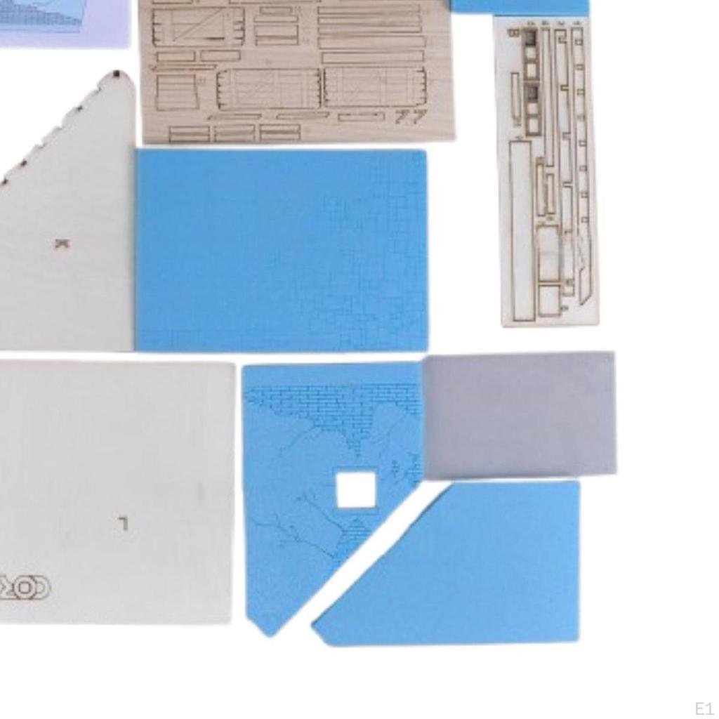 1/35 European House Building Kits 3D Puzzles Unpainted Architecture Assembly Craft