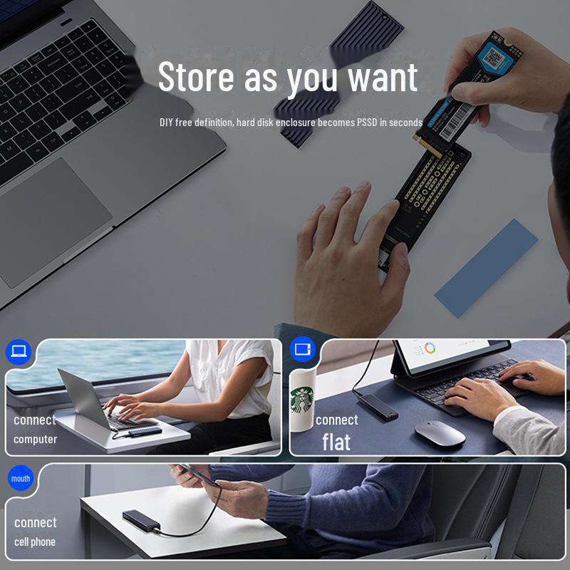 Orico M.2 SSD Enclosure, SATA To USB 3.1, NVMe Aluminum Alloy Case