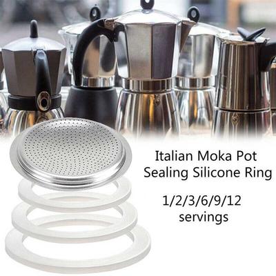 Coffee Gasket Seal For Coffee Espresso Moka Stove Pot Top Silicone Rubber Rubber Seal Espresso Makers Coffee Parts