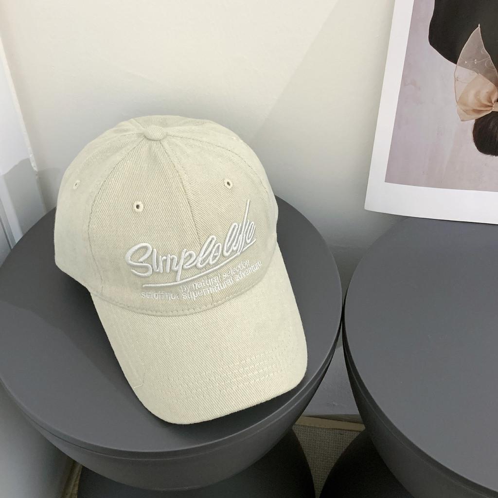 Minimalist Embroidered Letter Baseball Cap For Adults Summer Casual Fashion