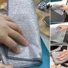 20pcs Non-Scratch Scrubbing Wire Dishwashing Rags, Microfiber Dish Cloths, Steel Wire Dish Towel, Resuable Dishwashing Rags for Wet and Dry