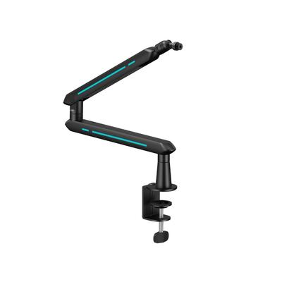 Alterzone ALZ-M5 Black Microphone Arm/Stand for Condenser, Dynamic, and Gaming Microphones, Space-Saving Design, 2kg Load Capacity, Includes 3/8" X 5/
