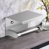No-Drill Stainless Steel Hotel Toilet Paper Holder 304