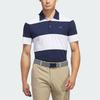 Adidas Colorblock Rugby Stripe Polo Shirt Men Tops Blue White IU4353