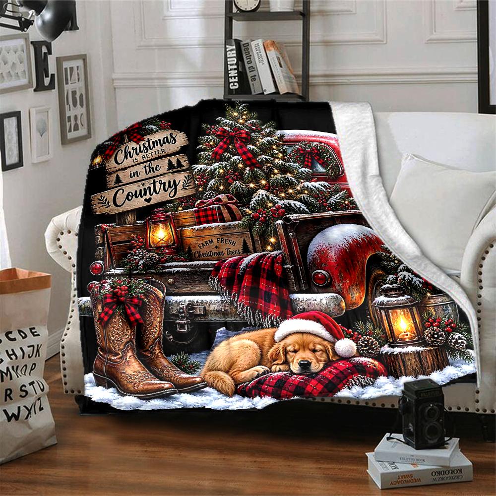 1Pc Christmas Candy Canes Blanket Soft And Comfortable Casual Warm Camping Travel Christmas Halloween Gift M91720