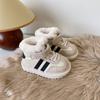 Autumn and Winter Children's Foreign Versatile Snow Boots Soft Sole Non-slip Baby Toddler Shoes Cold-proof Boys and Girls Cotton Shoes Tide