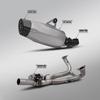 Motorcycle Exhaust Kit: Front Pipe & Tail Muffler for Waterfowl R1200GS/R1250GS