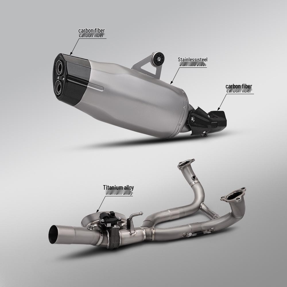 Motorcycle Exhaust Kit: Front Pipe & Tail Muffler for Waterfowl R1200GS/R1250GS