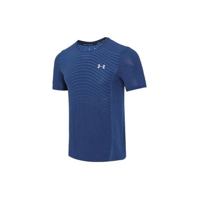 Logo Einfarbig Sport Laufen Freizeit Atmungsaktiv Gerader Schnitt Rundhals Kurzarm T-Shirt Herren Oberteile Blau 1351450-581