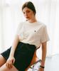 LOSSYROW L&R Patch Point Short-Sleeved T-Shirt Cream