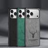 Shell For iPhone 17 Pro Max 3D Cartoon Head Elk Deer Leather Phone Shockproof Case For Apple 17 Air 16e 15 16 Pro Max Soft Silicone Phone Bumper Cover