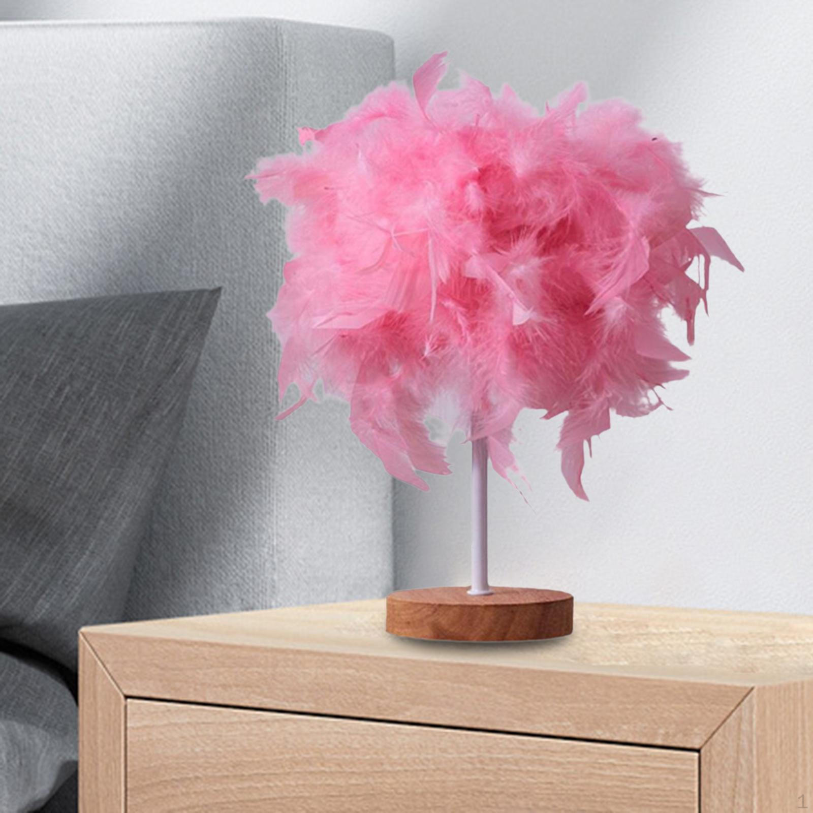 

Современная настольная лампа с перьями, романтический светильник для свадьбы, общежития, кабинета, белого цвета