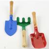 3PCS Colourful Gardening Tool Set Paint Spraying Spade Shovel Rake for Home Gardening Kids Toy