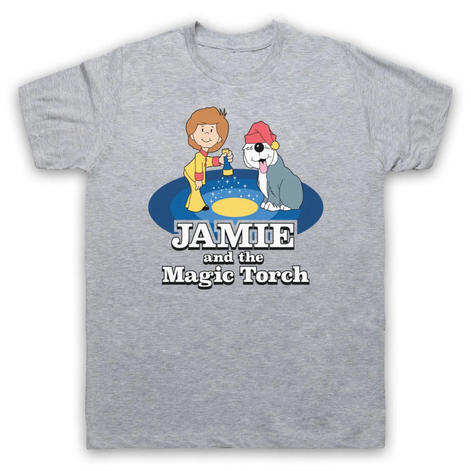 JAMIE AND THE MAGIC TORCH RETRO KIDS TV SHOW CARTOON MENS & WOMENS T-shirt 150