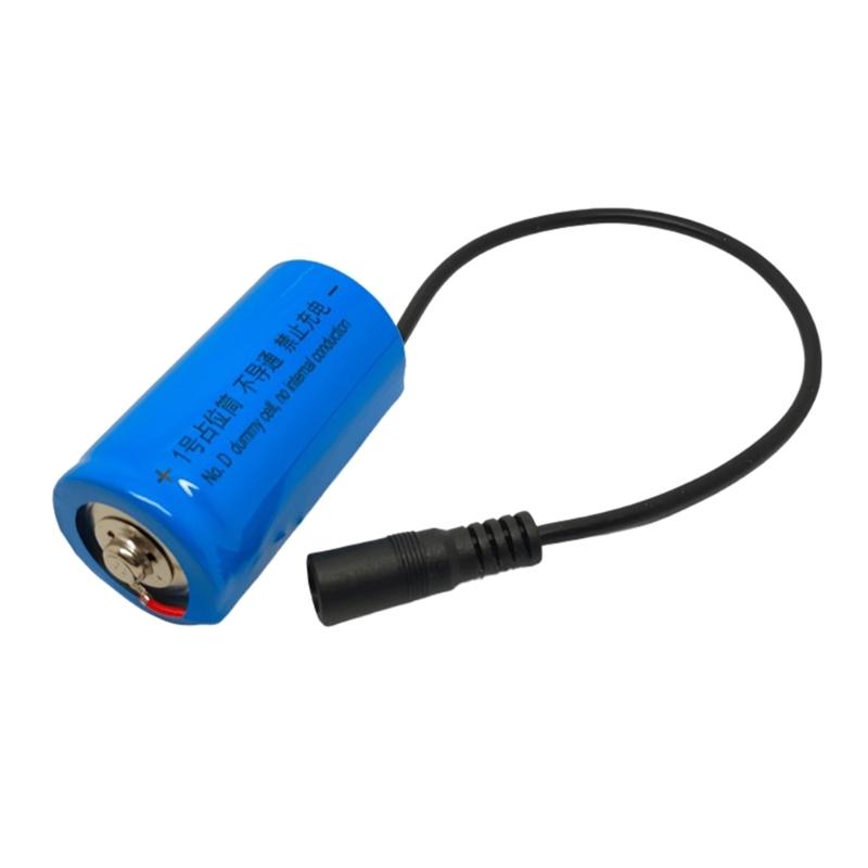 DC5.5x2.1mm Power Connector Dummy Cell Not Conductive Placeholder Tube Welding ABS Housing Universal Compatibility