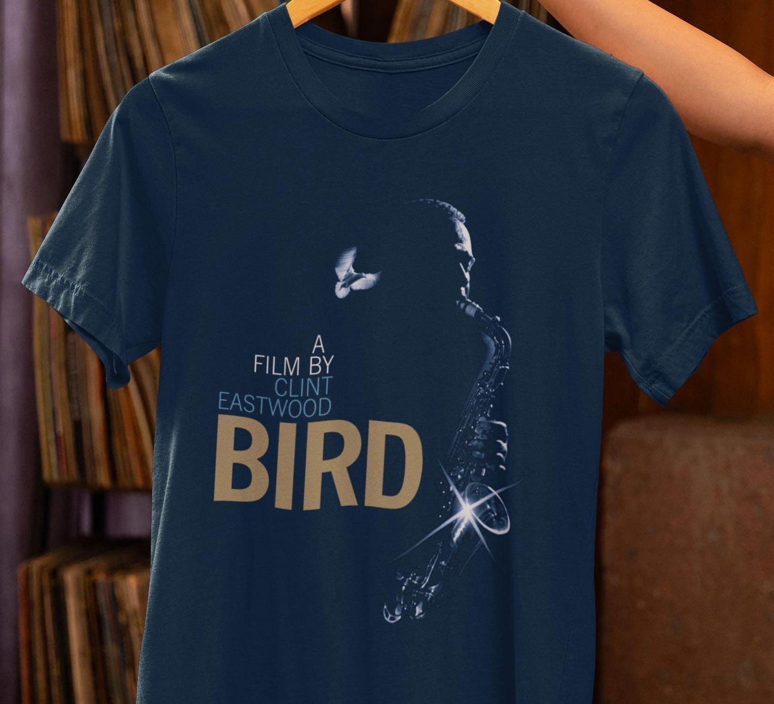 Charlie Parker  Bird  T-Shirt – Clint Eastwood Film, Jazz Biopic 4XL