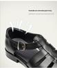 2025 New European and American Men's Genuine Leather Casual Flat Cowhide Sandals, Large Size