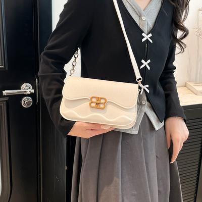 Moda retro luxo leve alta textura bolsa de ombro axila simples e versátil tendência da moda linda bolsa de mão