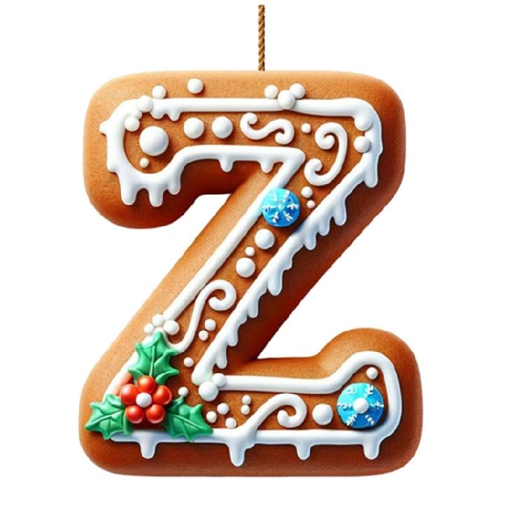 Holiday Acrylic Cartoon Gingerbreads Letter Hanging Ornament Car Mirror Homes Festival Decors Christmas Car Accessories