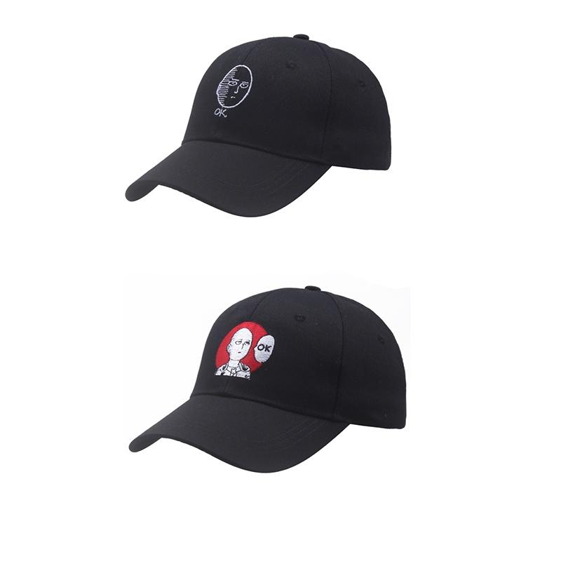 Saitama Dad Hat Japanese One-punch Man Baseball Cap With 100% Cotton Embroidery